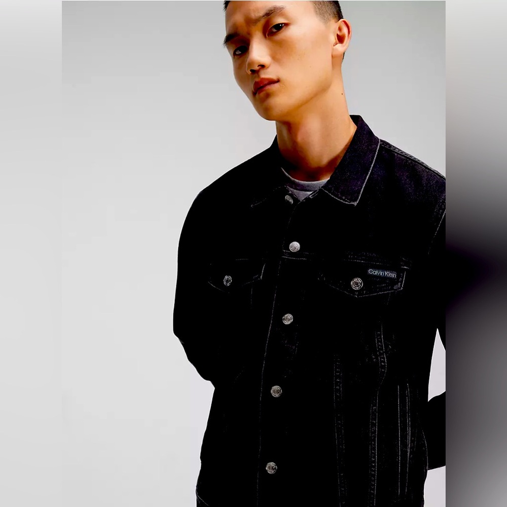 Calvin Klein Denim Trucker Style Jacket NWOT *